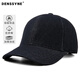 德西納（denssyne）長(cháng)絨棉加絨加厚帽子男棒球帽冬季戶(hù)外親膚防風(fēng)防寒保暖百搭鴨舌帽 黑色 可調節(55-60cm)