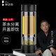 茶之戀茶水分離杯高端商務(wù)鈦杯雙層玻璃水杯子便攜辦公家用泡茶杯送老師 磨砂黑