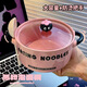 小野七天高顏值卡通泡面碗帶蓋宿舍學(xué)生用螺螄嗦粉碗家用陶瓷方便面專(zhuān)用碗 泡面碗【黑粉帶蓋-單碗無(wú)勺子】
