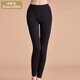 小護士秋褲 男女秋冬超薄高腰內穿棉毛褲打底褲保暖襯褲 高彈透氣 女款/黑色 165/95
