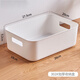 希盼 加厚白色日式收納盒整理雜物置物筐儲物盒衣柜塑料盒子 302白色中號無(wú)蓋