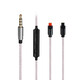 Earmax TYEPC單晶銅 帶麥 IM50耳機線(xiàn) IM70蘋(píng)果 IM01升級線(xiàn) IM02 IM03 IM04線(xiàn) 灰色直插  線(xiàn)控版