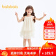 巴拉巴拉童裝女童短袖套裝兒童吊帶2024夏裝雪紡蛋糕裙溫柔風(fēng)208224119004