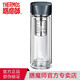 膳魔師（THERMOS）雙層玻璃杯茶杯耐熱水杯男女士過(guò)濾網(wǎng)泡茶杯TCGA/GB/GDGE-400ml TCGB-400 藍色BL 400ml