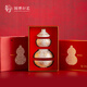 中國國家博物館花果福祿食盒創(chuàng)意文創(chuàng)復(fù)古收納家用干果擺放送朋友自用新婚禮物 國博花果福祿食盒