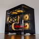 玩嘉天幕白色MINI曲面玻璃海景房電腦機箱臺式機MATX240/360水冷 天幕MINI黑（支持MATX/240水冷/32顯卡