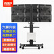 百維視（BEWISER） 落地顯示器支架六屏幕拼接升降移動(dòng)推車(chē)站立辦公鍵盤(pán)鼠標主機托架vesa支架 加長(cháng)版 適配24-30英寸顯示器