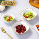 貝玉小蜜蜂歐式骨瓷水果碗沙拉碗家用飯碗創(chuàng  )意碗陶瓷麥片碗甜品碗 5英寸小蜜蜂沙拉碗【蘇拉形】