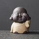 宇軒 紫砂茶寵擺件精品可養(yǎng)胖三不小和尚可愛(ài)佛沙彌茶蟲(chóng)茶玩茶藝 小胖三不之不看黃