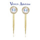 VENUS ADELINE淡水珍珠耳環(huán)女長(cháng)款流蘇銀針耳飾品氣質(zhì)耳墜耳釘送女友老婆媽媽 淡水珍珠流蘇耳環(huán)紀念日禮盒金色