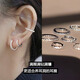 PWL999足銀超閃耳環(huán)女養(yǎng)耳洞睡覺(jué)免摘高級(jí)感微鑲耳骨環(huán)耳圈耳扣耳飾 10mm足銀耳環(huán)一對(duì)價(jià)【適合耳垂】