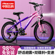 飛鴿兒童自行車(chē)6-8-10-12歲青少年自行車(chē)學(xué)生12到18歲變速山地自行車(chē) 變速-輻條輪-漸變紫-98%已安裝 22寸【適合身高140cm-160cm】