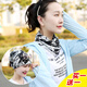 FREESCOPE戶外運(yùn)動(dòng)冰絲圍脖夏季女防曬帽子騎行面罩脖套冰涼護(hù)脖堆堆帽頭巾 創(chuàng)意黑