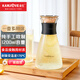 金灶（KAMJOVE） 耐熱玻璃醒酒器紅酒扎家用冷水壺大容量涼水壺果汁扎壺玻璃壺 TP-504（1200ml）
