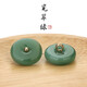 婉彩平安扣漢服旗袍紐扣玻璃玉石襯衫開(kāi)衫襯衣扣子手工DIY裝飾配件 瓷翠綠 10mm 5個(gè)