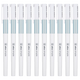 晨光A4901優(yōu)品中性筆全針管尖0.5mm黑色軟握護(hù)套拔帽學(xué)生用考試水筆簡約小清新辦公簽字筆文具用品 藍(lán)色書寫 10支