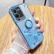 羅璐鷗 vivo S15手機殼女款軟硅膠殼S15Pro外殼防摔S15E指環(huán)支架保護套高級水鉆漸變閃粉 【漸變遠峰藍】+指環(huán)支架+全屏保護膜 vivo S15