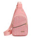 途尊包包女新款胸前斜挎包女女士胸前斜挎包洋氣旅行個(gè)性小包背包女 粉色