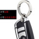 標車(chē)族鈦合金汽車(chē)鑰匙扣奔馳寶馬奧迪大眾保時(shí)捷適用環(huán)掛件男女免費刻字 (鈦)大圈+(鈦)小馬鐙扣13mm