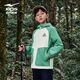 鴻星爾克（ERKE）童裝中大童外套兒童24秋季新品加厚風(fēng)衣巖藻綠140