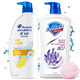 海飛絲去屑控油洗發(fā)水沐浴露組合套裝清爽去屑控油男女士通用洗浴套裝 清爽去油洗1kg+薰衣草沐浴露1kg