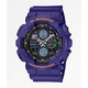卡西歐Casio G-SHOCK冰川冰韌系列 35周年限定新款半透明 運(yùn)動(dòng)防水男士手表禮物送男友 紫色款GA140-6A
