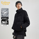 卡賓男裝 90鴨絨羽絨服2024秋冬新款寬松外套LOGO印花保暖潮流H 煤黑色01 3XL (190) 56