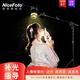 NiceFoto耐思 BJ-600A發(fā)絲燈背景氛圍補(bǔ)光燈 雙色溫LED拍攝珠寶首飾攝影短視頻網(wǎng)紅射燈直播間主播輪廓燈光 【橫臂燈架頂燈套裝】