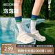 斯凱奇（Skechers）洞洞鞋女士夏季涼拖鞋泡泡鞋透氣厚底增高外穿沙灘鞋踩屎感