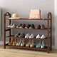 唯良楠竹鞋架門(mén)口多層鞋架子家用簡(jiǎn)易鞋架宿舍鞋柜防塵小鞋架置物架 茶色【4層長(cháng)80cm】