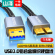山澤 移動(dòng)硬盤(pán)數據連接線(xiàn) Micro USB3.0高速傳輸 支持西數希捷東芝硬盤(pán)盒子轉接線(xiàn) USB款【1.5米】棉網(wǎng)款 MLU-15