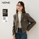 KBNE休閑西裝外套女氣質(zhì)西服2025新款咖色職場(chǎng)通勤正裝上衣春秋女 咖啡色 M