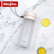 木吉乇（mojito）便攜塑料水杯茶杯男女學(xué)生運(yùn)動(dòng)夏天水瓶大容量水壺600ml 白色