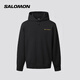 薩洛蒙（Salomon）男款 戶外運動舒適柔軟保暖休閑穿搭連帽衛(wèi)衣 LINK SWEAT HOODIE 黑色 C25725 M