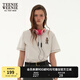 Teenie Weenie小熊女裝T恤2025年春夏季新款時(shí)尚多巴胺寬松短袖上衣 象牙白 S
