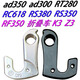 GANOPPER山地自行車(chē)ad350尾勾喜的盛RF350吊耳RF380尾鉤適用AD300 RC618 銀色1個(gè)
