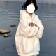 紫昕月美式衛(wèi)衣復(fù)古連帽春季薄款上衣情侶寬松加厚外套 白色-春夏薄款 L 105-120斤【高質(zhì)量】