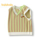 巴拉巴拉童裝男童背心兒童針織衫秋條紋毛衣201324122101