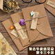 法拉蒙 3個(gè)裝創(chuàng)意賀卡復(fù)古牛皮紙干花花束教師節(jié)賀卡祝?？ㄉ斩Y物手寫信紙信封明信片 康乃馨/馬蹄蓮/雛菊