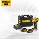 得偉（DEWALT）20V鋰電無(wú)刷高扭矩緊湊電動(dòng)扳手兩電一充2x4.0Ah套裝DCF911M2T