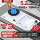 美玨好太太白色電磁爐燃氣灶一氣一電灶一體嵌入式氣電兩用天然氣煤氣液化氣家用 11腔 翻蓋式-左氣右電 液化氣-瓶裝煤氣