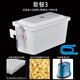 寵樂(lè )魚(yú)缸掛壁式過(guò)濾盒滴流盒魚(yú)缸上置頂部?jì)葤鞛觚斶^(guò)濾槽水幕式低水位過(guò)濾器 帶泵濾材棉套餐