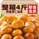 萌槨鮮新貨即食板栗仁去皮甘栗仁小包裝休閑零食品非糖炒栗子辦公室堅果 【四斤超值裝】100gX20袋
