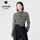 阿瑪施（AMASS）女裝新款優(yōu)雅氣質(zhì)透紗波點(diǎn)襯衫上衣女（附內(nèi)搭）5301012 波點(diǎn) M (3碼)