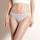 金三塔女士內(nèi)褲100%桑蠶絲真絲低腰三角褲NZW069 灰色9300 XL