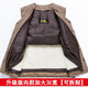 冬窩羊毛馬甲中老年羊毛背心皮毛一體保暖馬甲男真羊皮坎肩秋冬季坎肩 淺咖色【升級加厚內膽可拆卸】 2XL