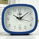 康巴絲大數字凈音老人鬧鐘簡(jiǎn)約現代時(shí)鐘學(xué)生宿舍鬧表桌面臥室床頭臺座鐘 康巴斯簡(jiǎn)約款長(cháng)方形（藍色）掃秒