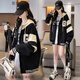 紫蒙秋冬季衛衣女外套春秋款2024新款學(xué)生寬松高中初中生女生秋季衣服 黑色韓版秋冬款 均碼（可備注碼數）
