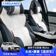 卡斯蘭（Carslands）適用于比亞迪宋plusdmi頭枕腰靠套裝pro運動(dòng)座椅頸枕腰靠枕靠背墊 比亞迪宋plus【藍拼灰】1套