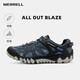邁樂(lè)（Merrell）戶(hù)外鞋男女款戶(hù)外徒步溯溪鞋ALLOUTBLAZE輕便透氣耐磨防滑休閑鞋 J12641蘭（男） 40